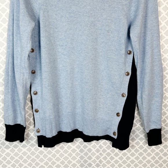 EUC J. Crew Side Button Crewneck Pullover Sweater - Picture 3 of 11